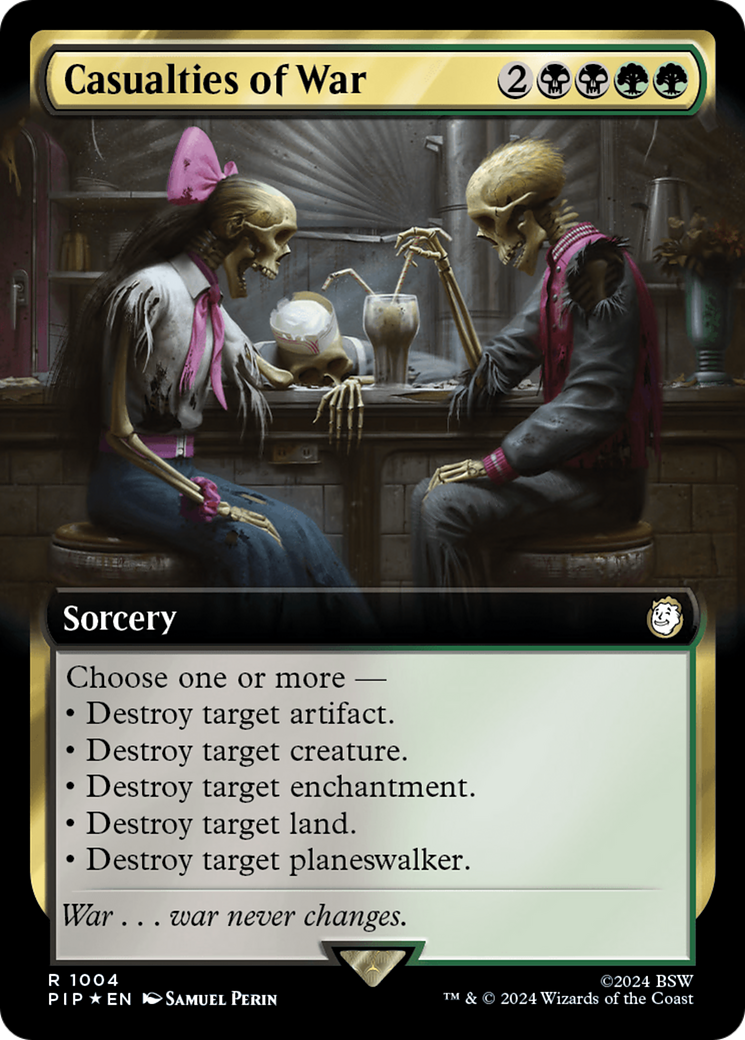 Casualties of War (Extended Art) (Surge Foil) [Fallout] | Exor Games New Glasgow