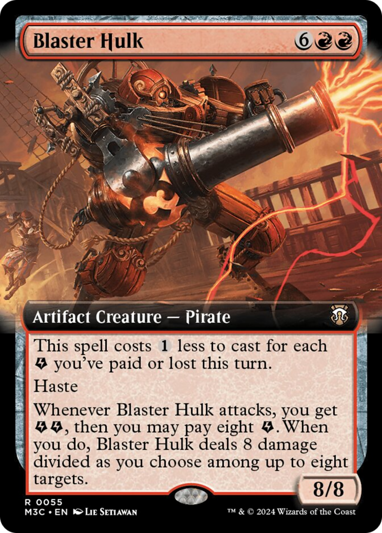 Blaster Hulk (Extended Art) (Ripple Foil) [Modern Horizons 3 Commander] | Exor Games New Glasgow