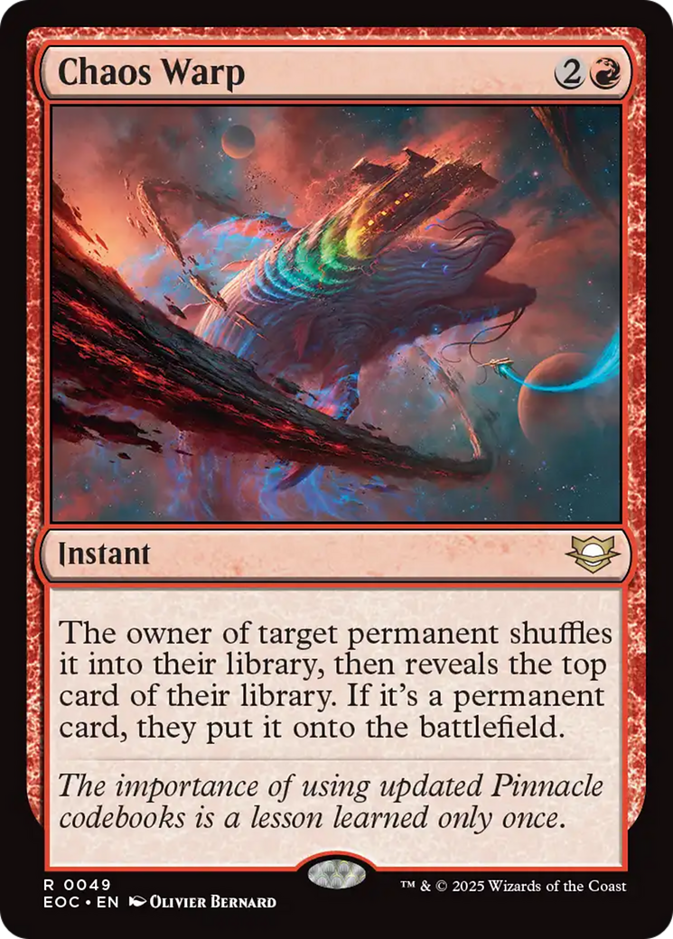 Chaos Warp [Edge of Eternities Commander] | Exor Games New Glasgow