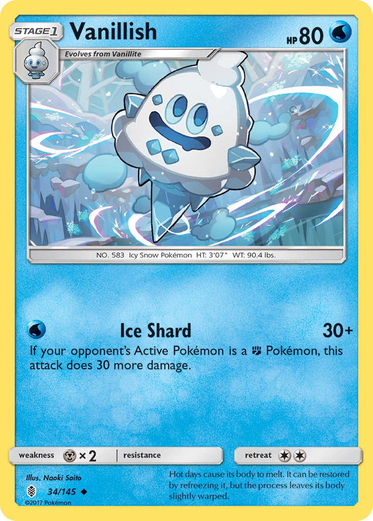 Vanillish (34/145) [Sun & Moon: Guardians Rising] | Exor Games New Glasgow