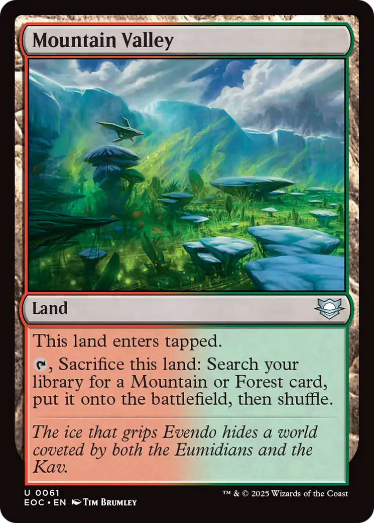 Mountain Valley [Edge of Eternities Commander] | Exor Games New Glasgow