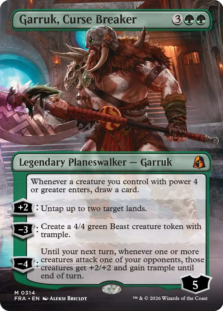Garruk, Curse Breaker (Borderless) [Reality Fracture] | Exor Games New Glasgow