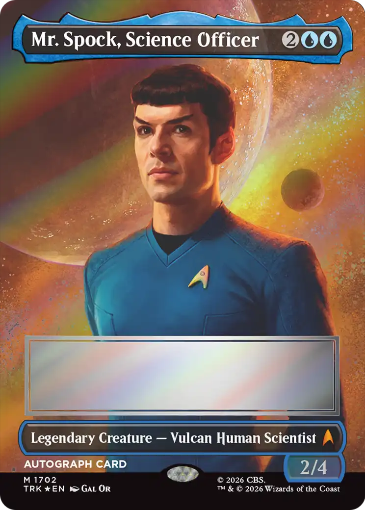 Mr. Spock, Science Officer (Borderless) (Signed) [Star Trek] | Exor Games New Glasgow