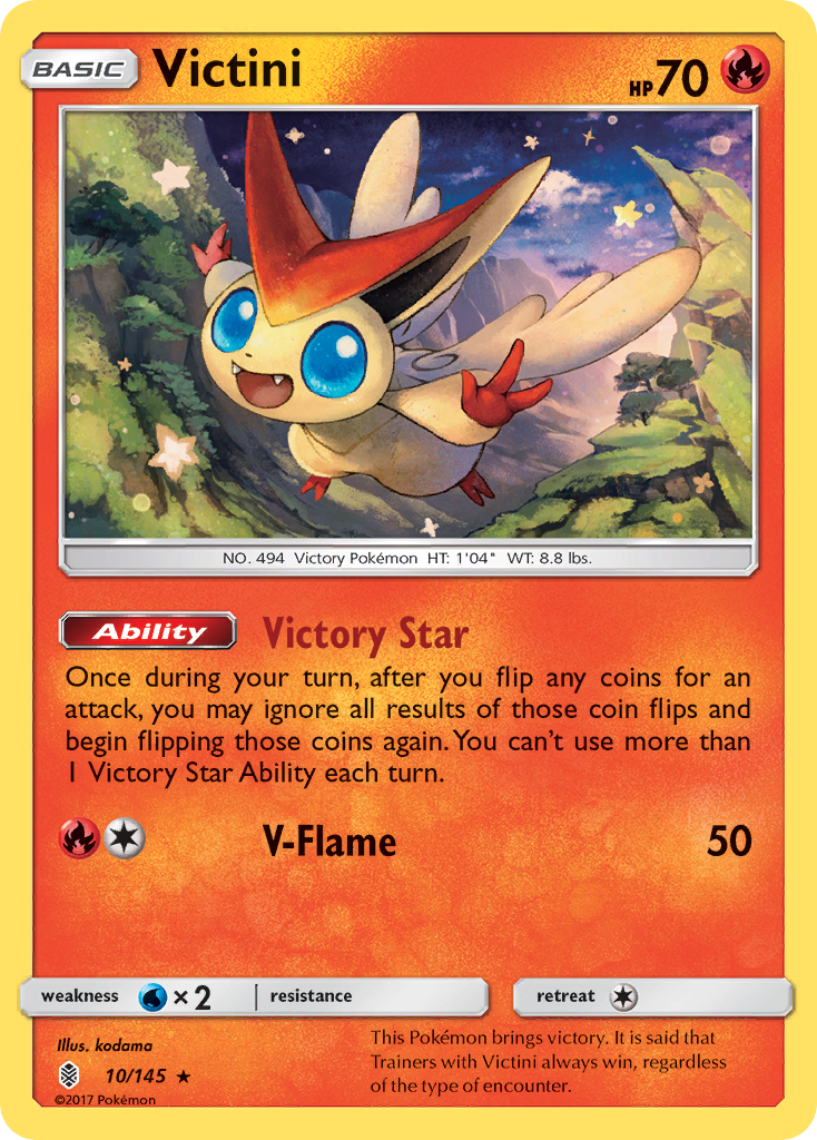 Victini (10/145) [Sun & Moon: Guardians Rising] | Exor Games New Glasgow