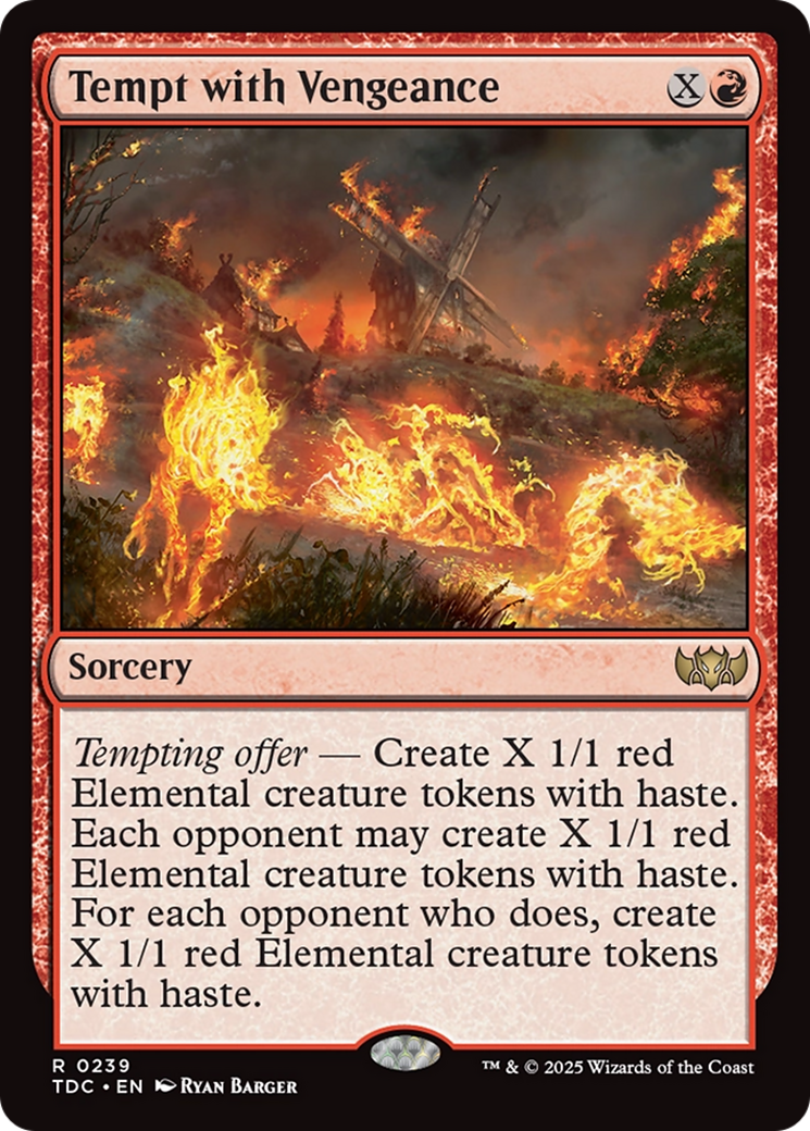 Tempt with Vengeance [Tarkir: Dragonstorm Commander] | Exor Games New Glasgow