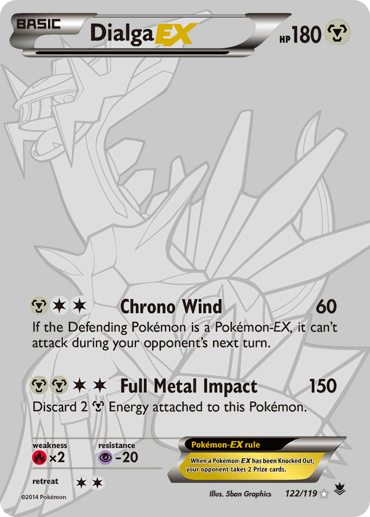 Dialga EX (122/119) [XY: Phantom Forces] | Exor Games New Glasgow