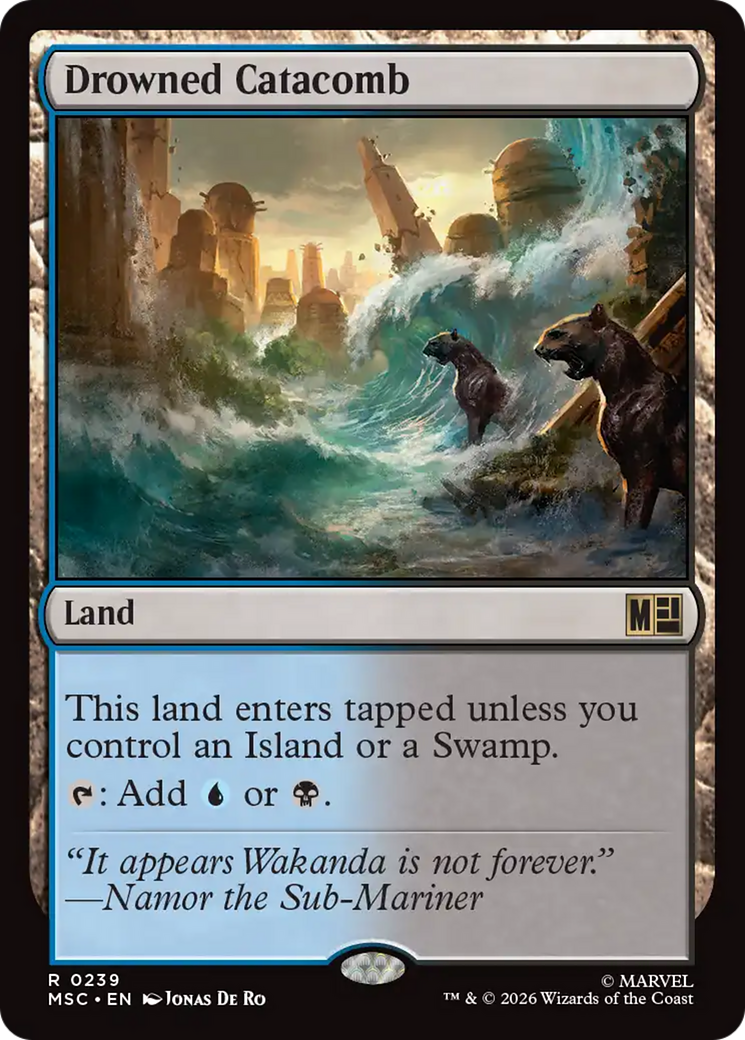 Drowned Catacomb (Surge Foil) [Marvel Super Heroes Commander] | Exor Games New Glasgow