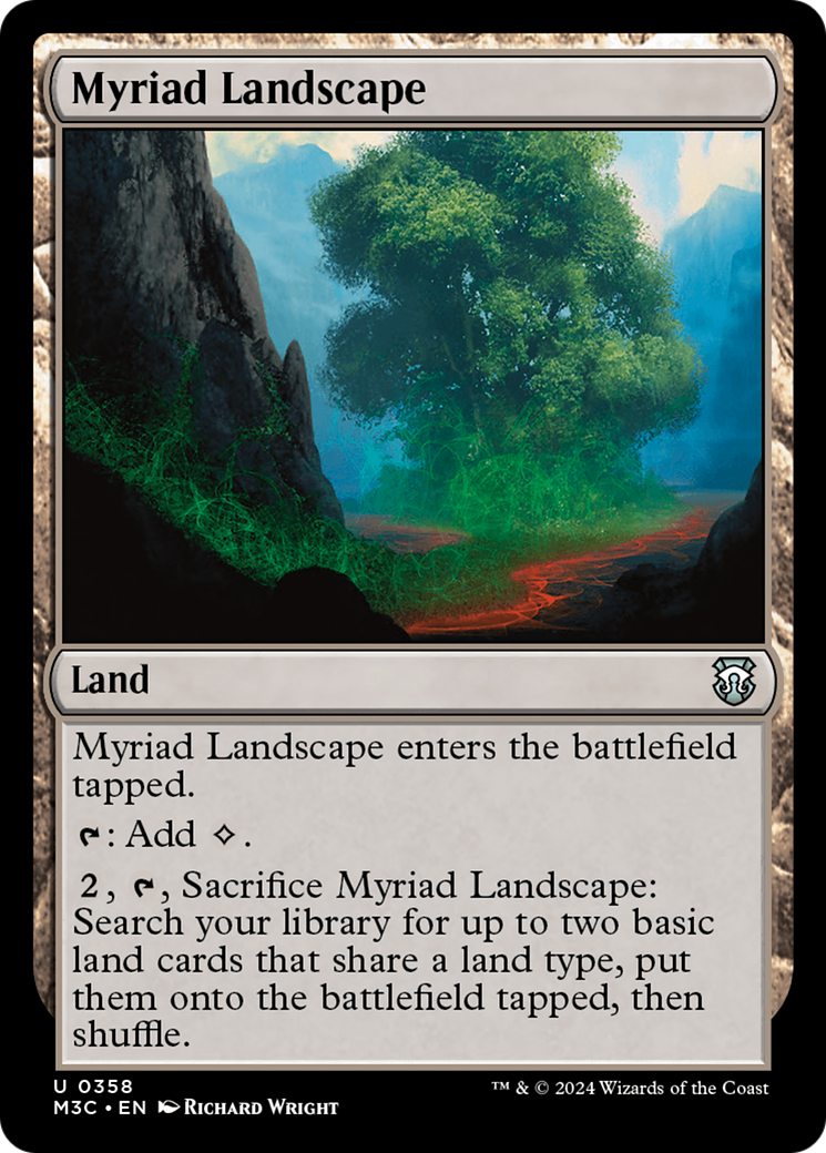 Myriad Landscape (Ripple Foil) [Modern Horizons 3 Commander] | Exor Games New Glasgow