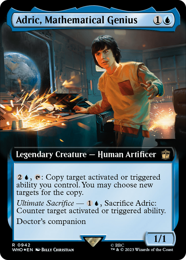 Adric, Mathematical Genius (Extended Art) (Surge Foil) [Doctor Who] | Exor Games New Glasgow