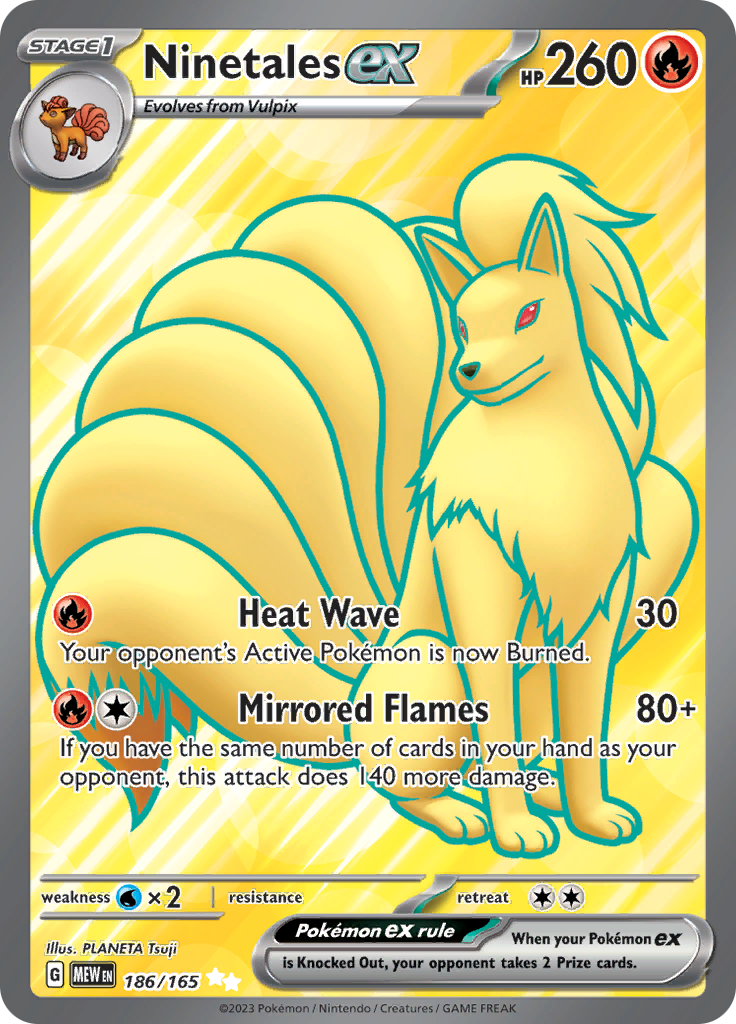 Ninetales ex (186/165) [Scarlet & Violet: 151] | Exor Games New Glasgow