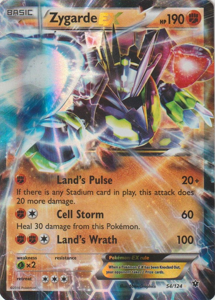 Zygarde EX (054/124) (Jumbo Card) [XY: Fates Collide] | Exor Games New Glasgow