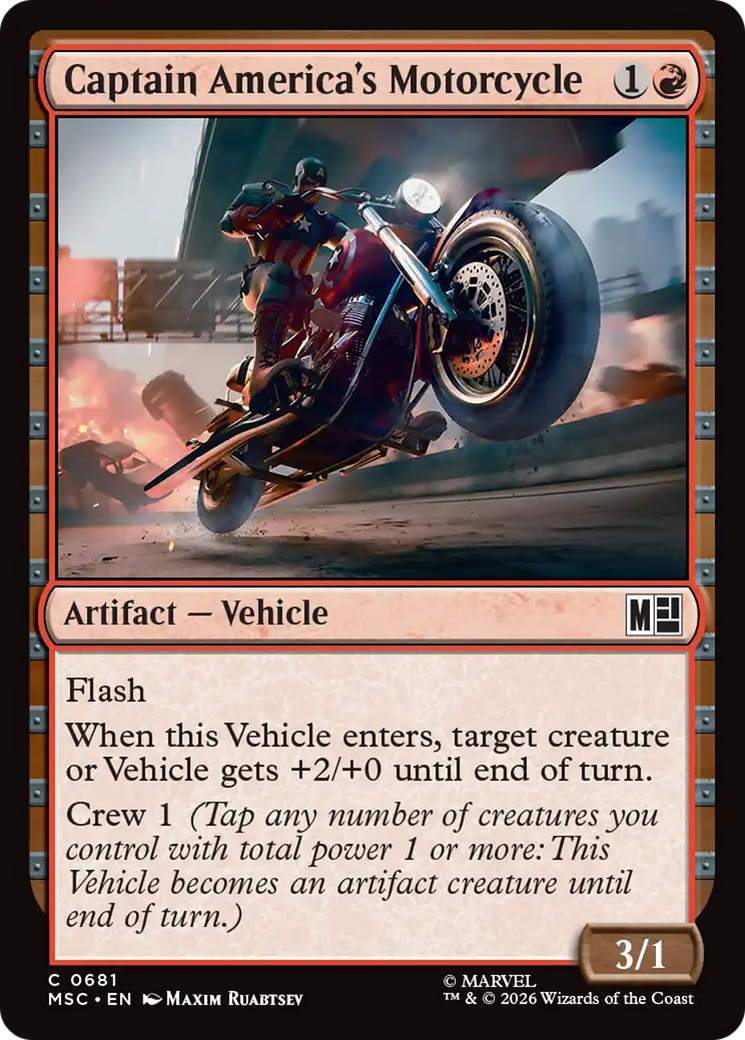 Captain America's Motorcycle [Marvel Super Heroes Commander] | Exor Games New Glasgow