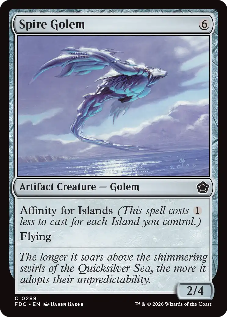 Spire Golem [Foundations Commander] | Exor Games New Glasgow