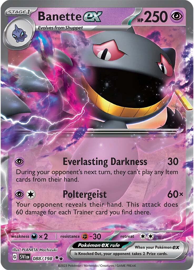 Banette ex (088/198) [Scarlet & Violet: Base Set] | Exor Games New Glasgow