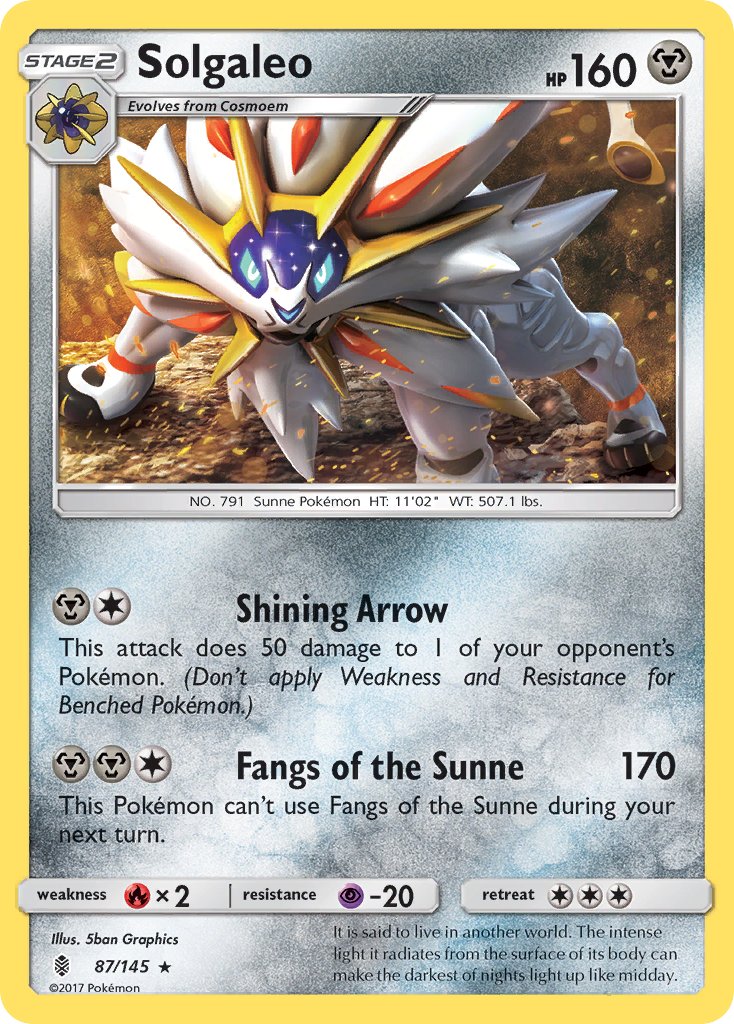 Solgaleo (87/145) (Theme Deck Exclusive) [Sun & Moon: Guardians Rising] | Exor Games New Glasgow