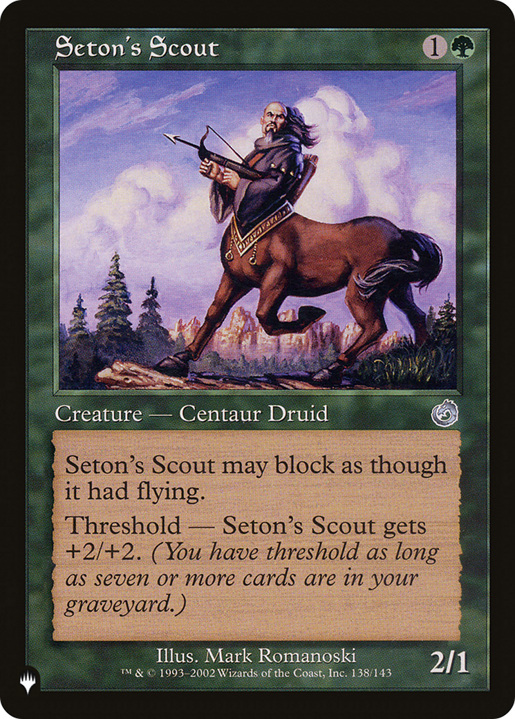 Seton's Scout [The List Reprints] | Exor Games New Glasgow