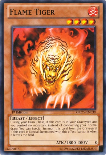 Flame Tiger [GAOV-EN039] Common | Exor Games New Glasgow