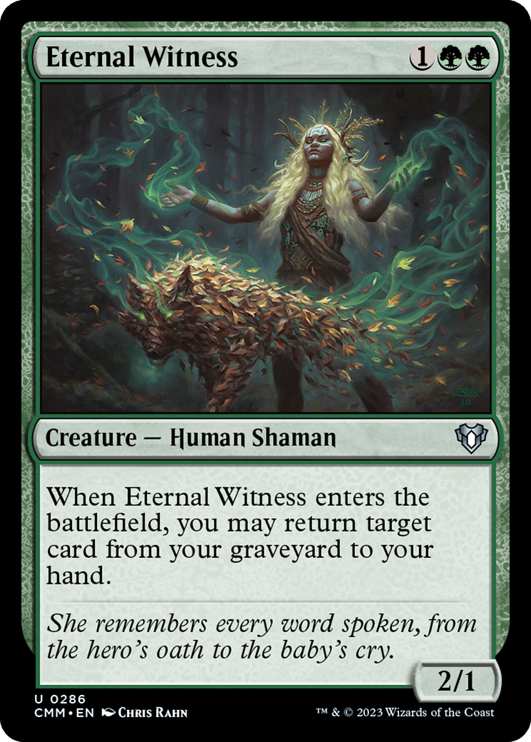 Eternal Witness [Commander Masters] | Exor Games New Glasgow