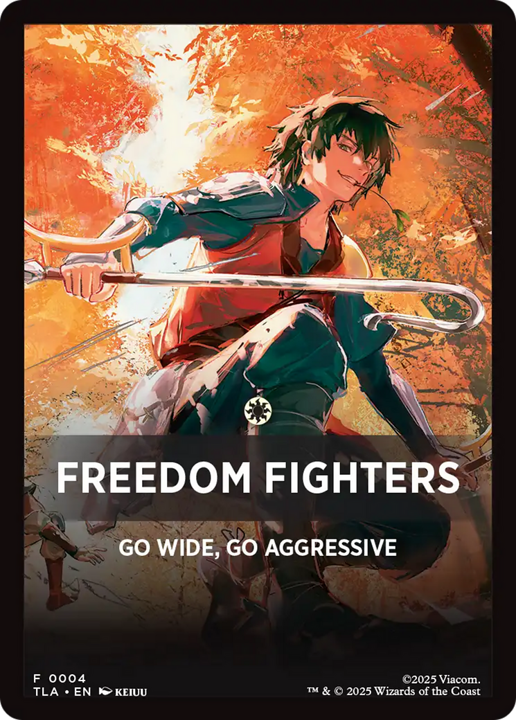 Freedom Fighters Theme Card [Avatar: The Last Airbender Tokens] | Exor Games New Glasgow