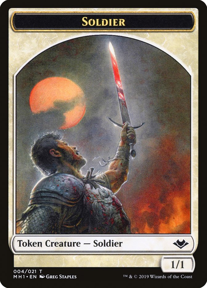 Soldier Token [Modern Horizons Tokens] | Exor Games New Glasgow