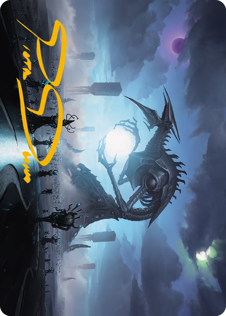 Blue Sun's Twilight Art Card (Gold-Stamped Signature) [Phyrexia: All Will Be One Art Series] | Exor Games New Glasgow