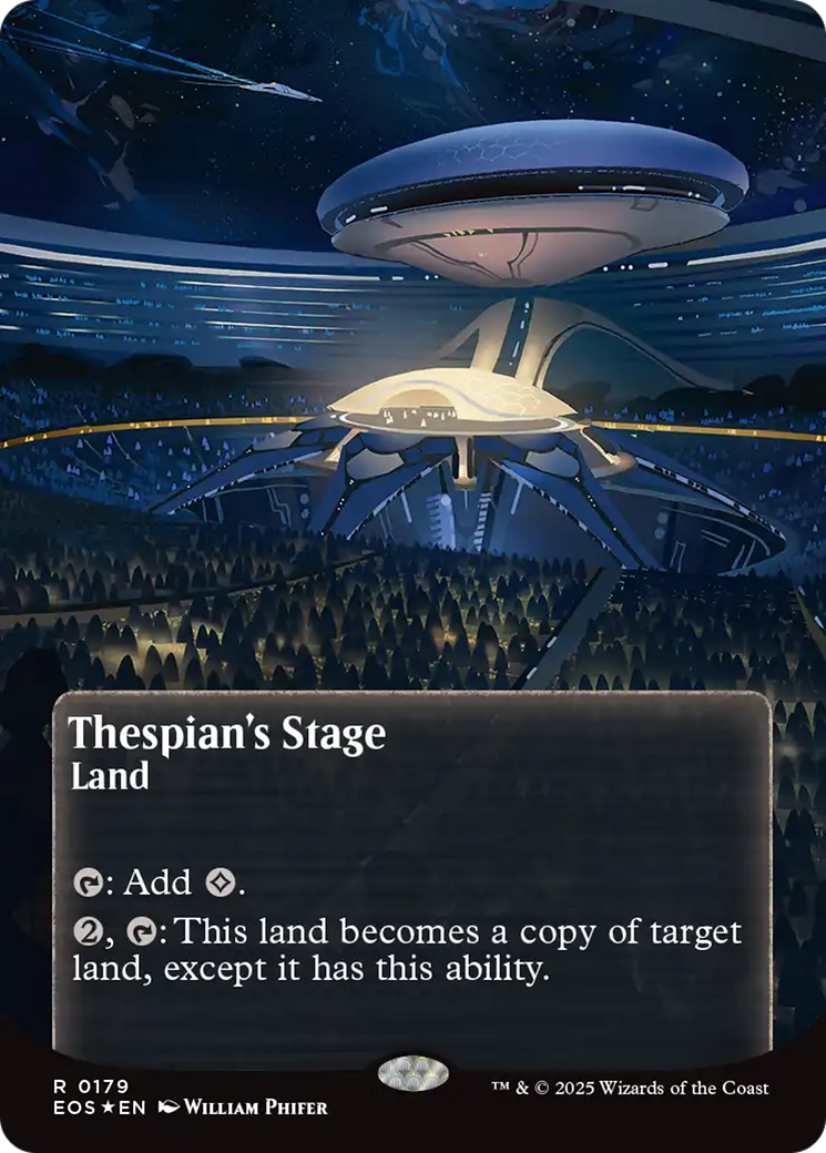 Thespian's Stage (0179) (Borderless) (Galaxy Foil) [Edge of Eternities: Stellar Sights] | Exor Games New Glasgow