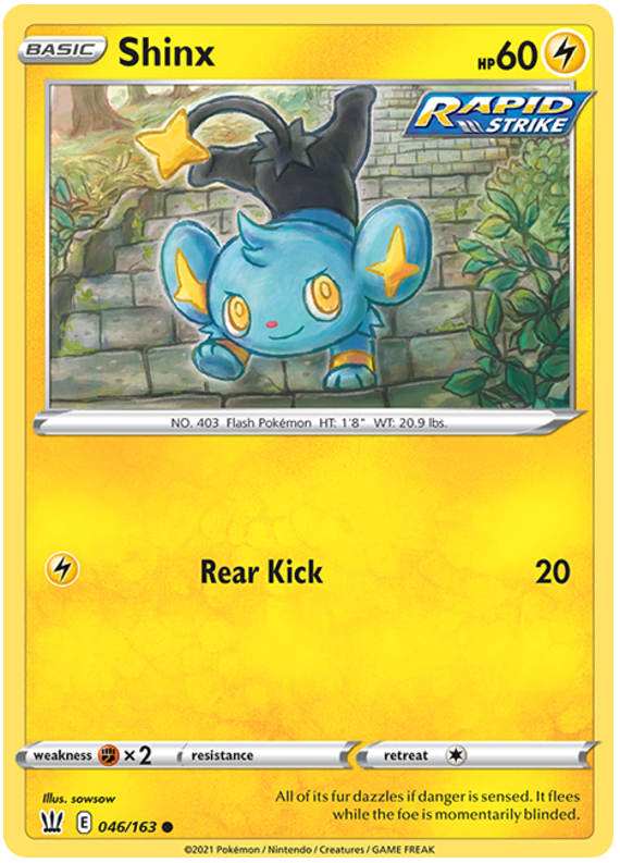 Shinx (046/163) [Sword & Shield: Battle Styles] | Exor Games New Glasgow