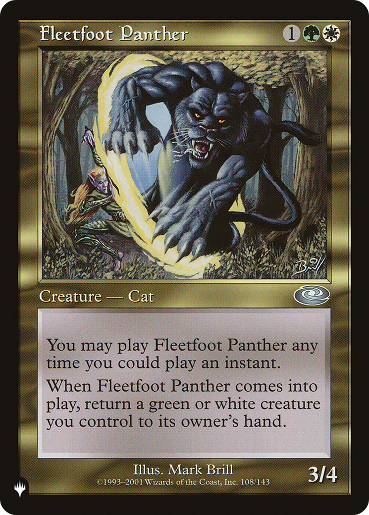 Fleetfoot Panther [The List] | Exor Games New Glasgow