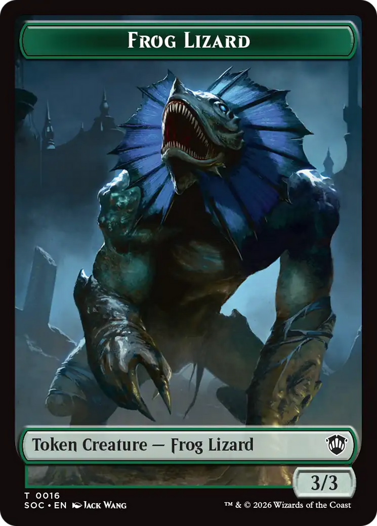Food // Frog Lizard Double-Sided Token [Secrets of Strixhaven Commander Tokens] | Exor Games New Glasgow
