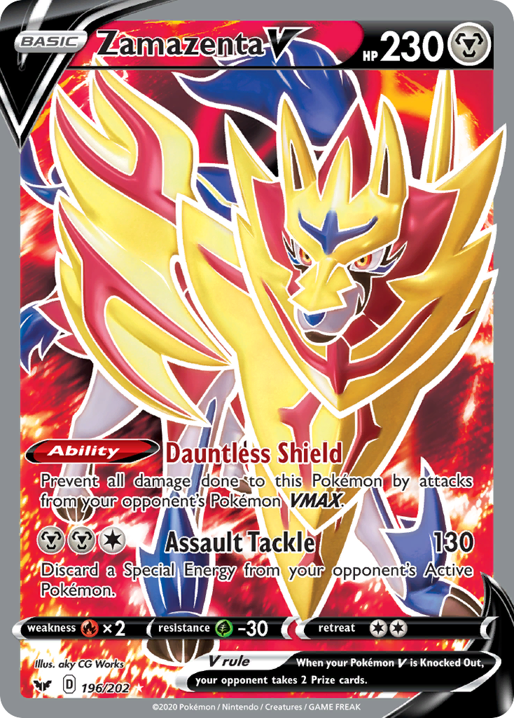 Zamazenta V (196/202) [Sword & Shield: Base Set] | Exor Games New Glasgow