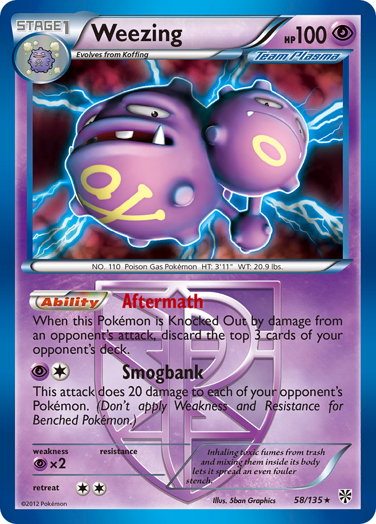 Weezing (58/135) [Black & White: Plasma Storm] | Exor Games New Glasgow