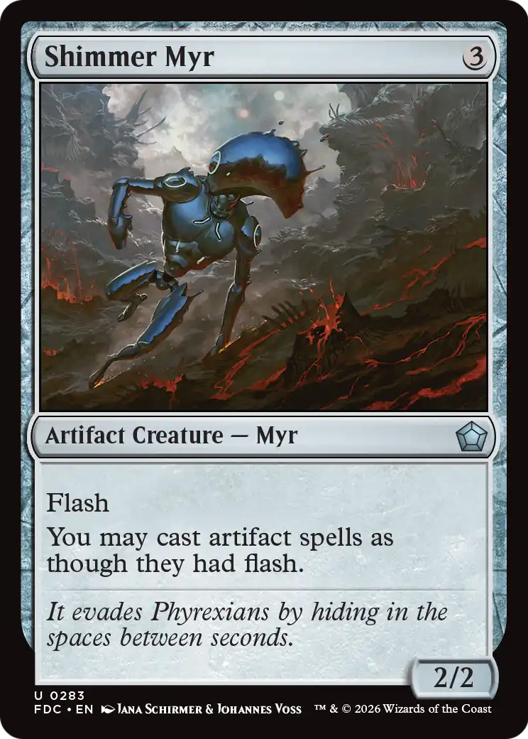 Shimmer Myr [Foundations Commander] | Exor Games New Glasgow