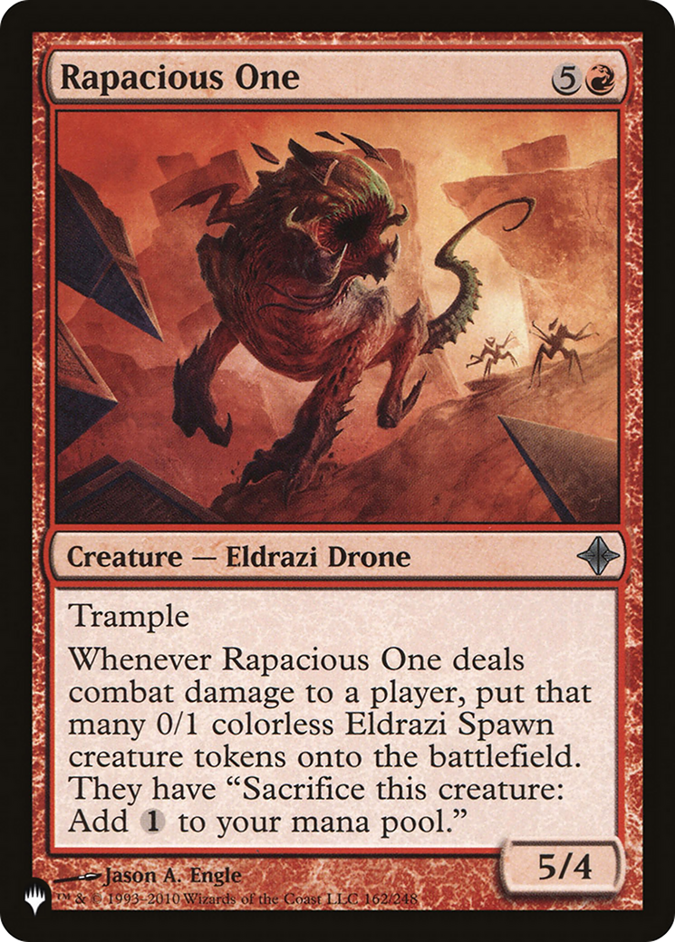 Rapacious One [The List Reprints] | Exor Games New Glasgow