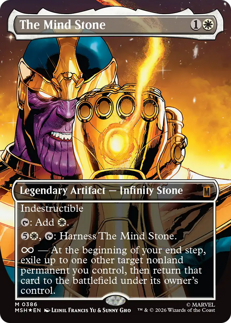 The Mind Stone (Borderless) [Marvel Super Heroes] | Exor Games New Glasgow