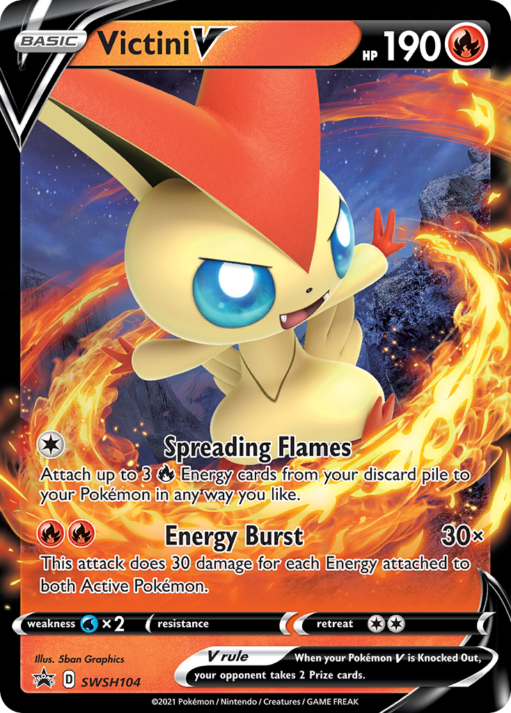 Victini V (SWSH104) [Sword & Shield: Black Star Promos] | Exor Games New Glasgow