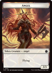 Angel (0001) // Angel (0002) Double-Sided Token [Foundations Commander Tokens] | Exor Games New Glasgow