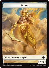 Spirit (0006) // Spirit (0007) Double-Sided Token [Tarkir: Dragonstorm Tokens] | Exor Games New Glasgow