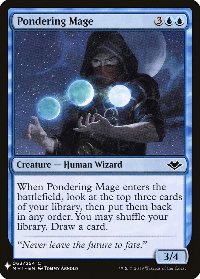 Pondering Mage [Mystery Booster] | Exor Games New Glasgow