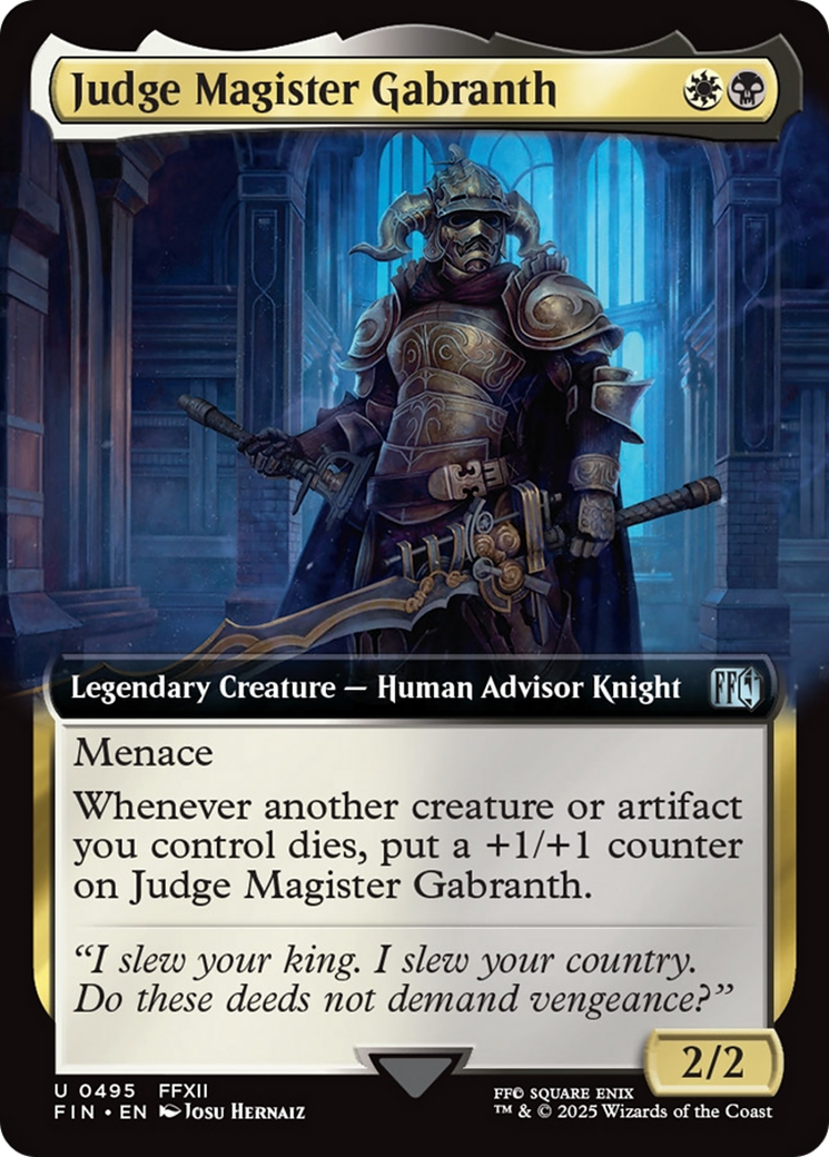 Judge Magister Gabranth (Extended Art) [FINAL FANTASY] | Exor Games New Glasgow