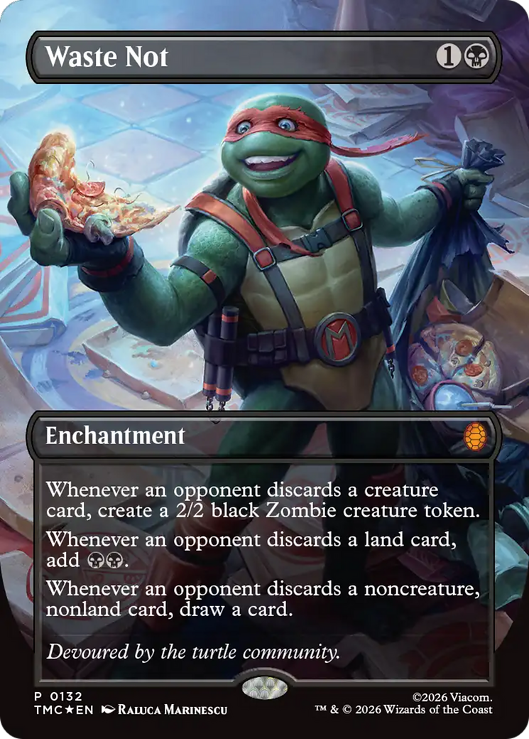 Waste Not (Borderless) [Teenage Mutant Ninja Turtles Promos] | Exor Games New Glasgow