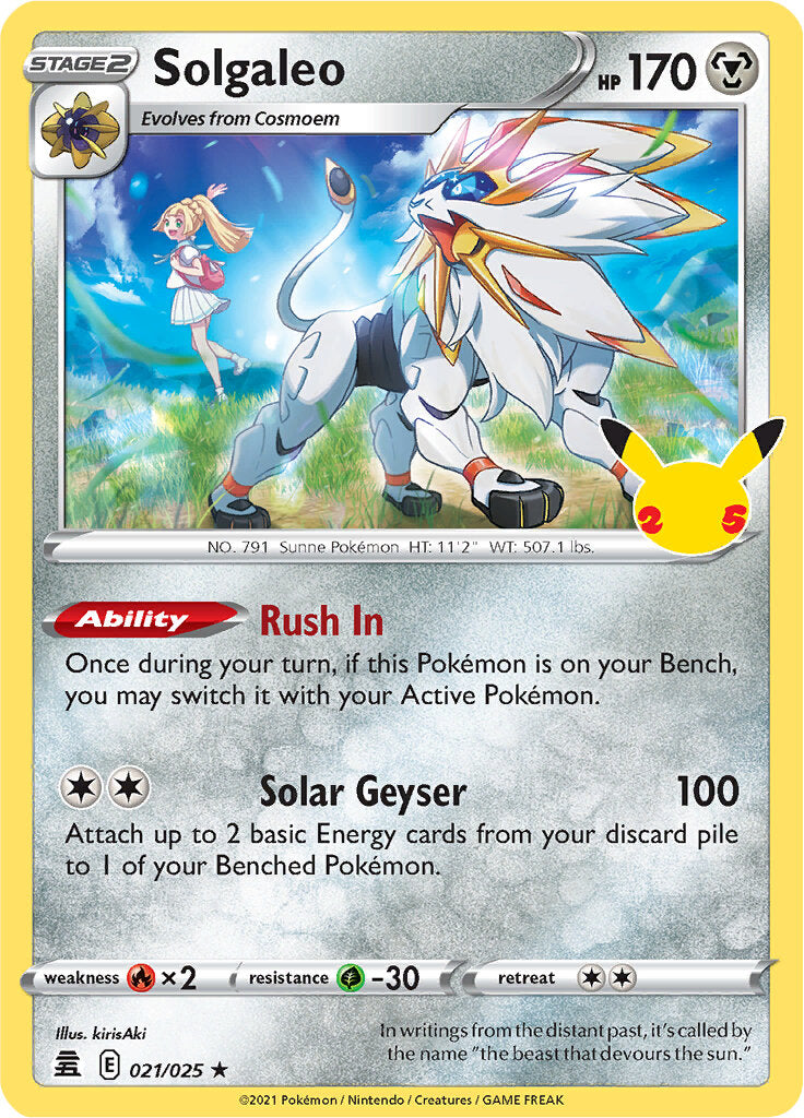 Solgaleo (021/025) [Celebrations: 25th Anniversary] | Exor Games New Glasgow