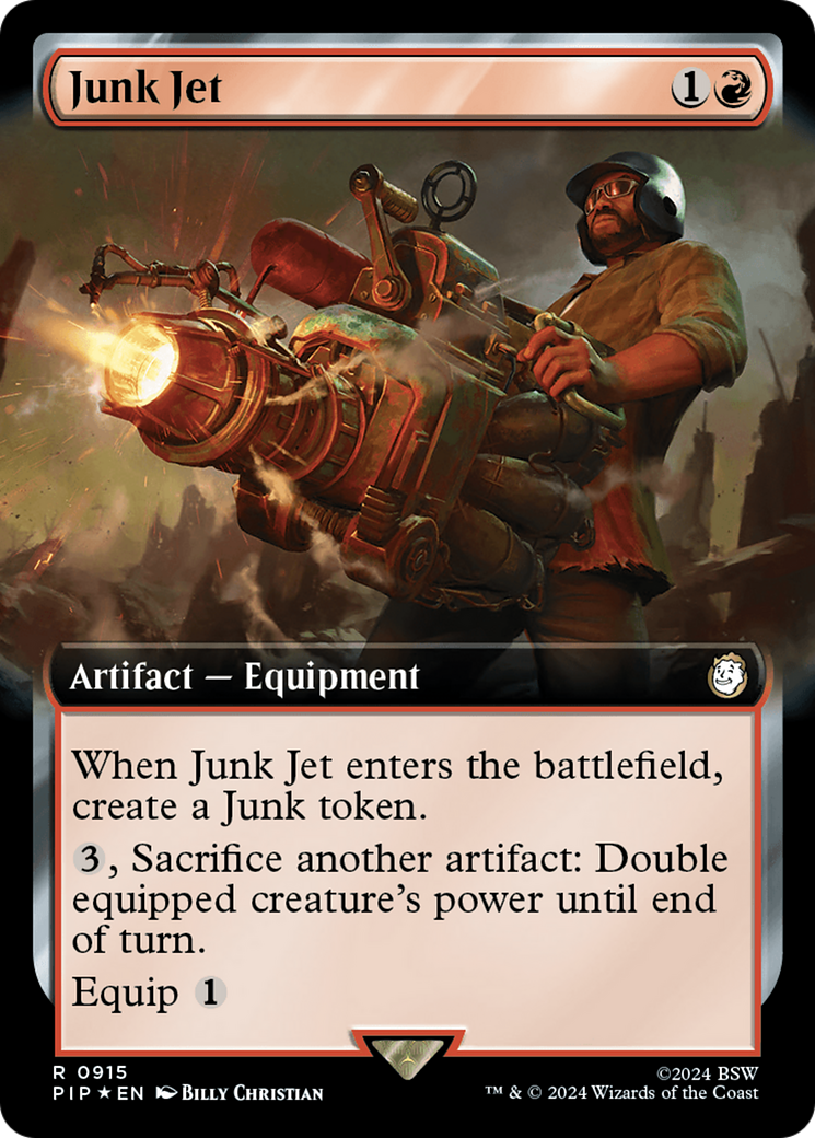 Junk Jet (Extended Art) (Surge Foil) [Fallout] | Exor Games New Glasgow