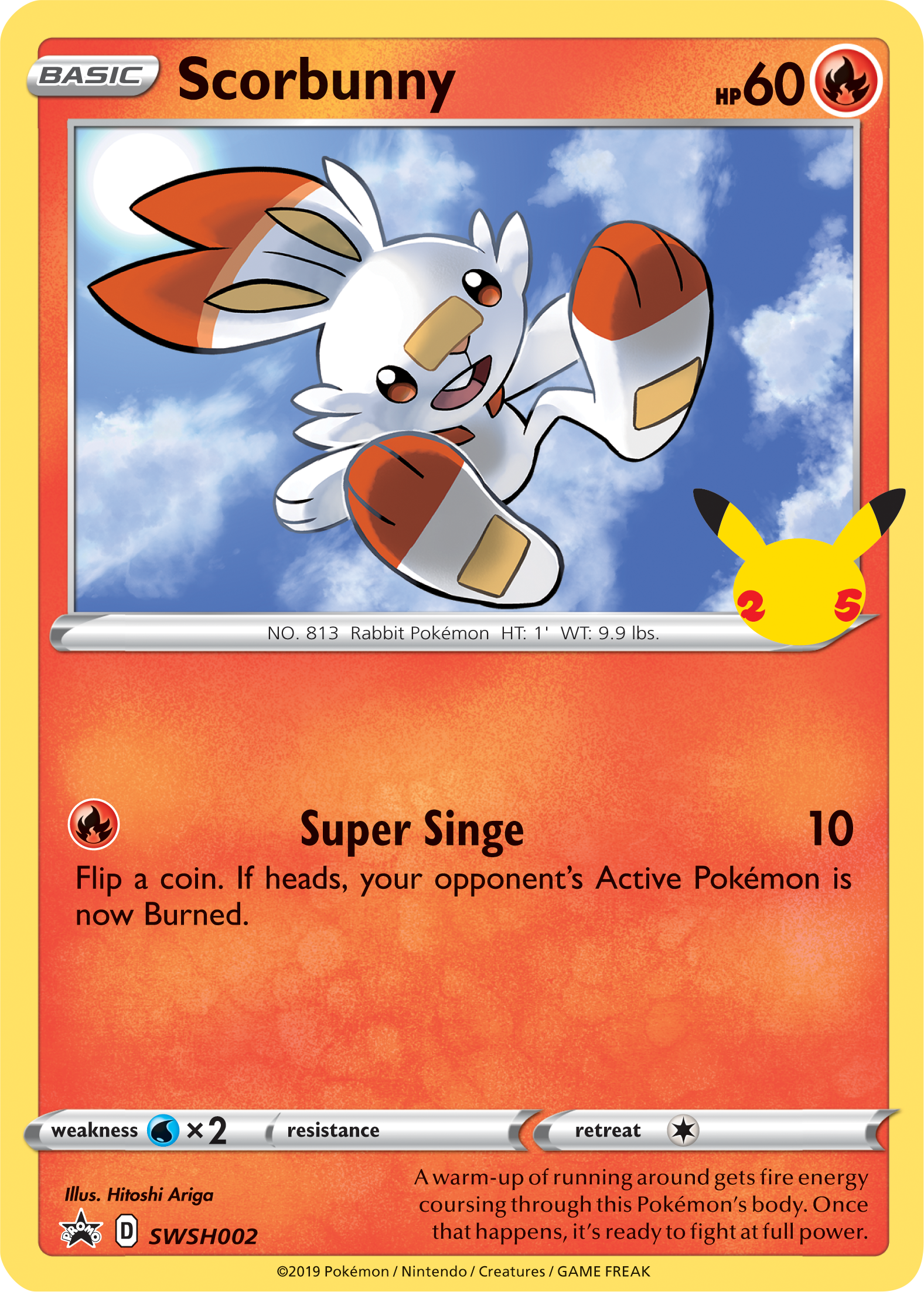 Scorbunny (SWSH002) (Jumbo Card) [First Partner Pack] | Exor Games New Glasgow