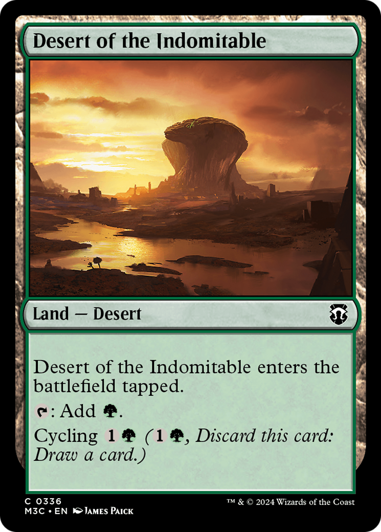 Desert of the Indomitable (Ripple Foil) [Modern Horizons 3 Commander] | Exor Games New Glasgow