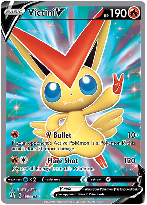 Victini V (144/163) [Sword & Shield: Battle Styles] | Exor Games New Glasgow