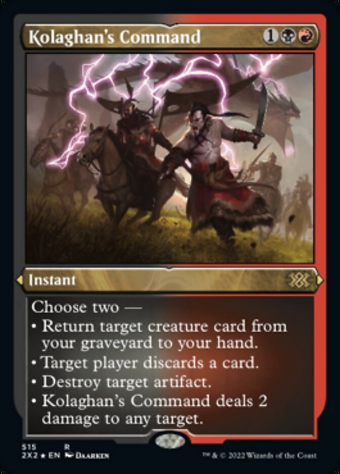 Kolaghan's Command (Foil Etched) [Double Masters 2022] | Exor Games New Glasgow