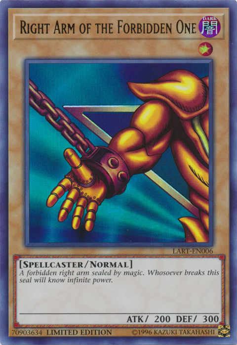 Right Arm of the Forbidden One [LART-EN006] Ultra Rare | Exor Games New Glasgow