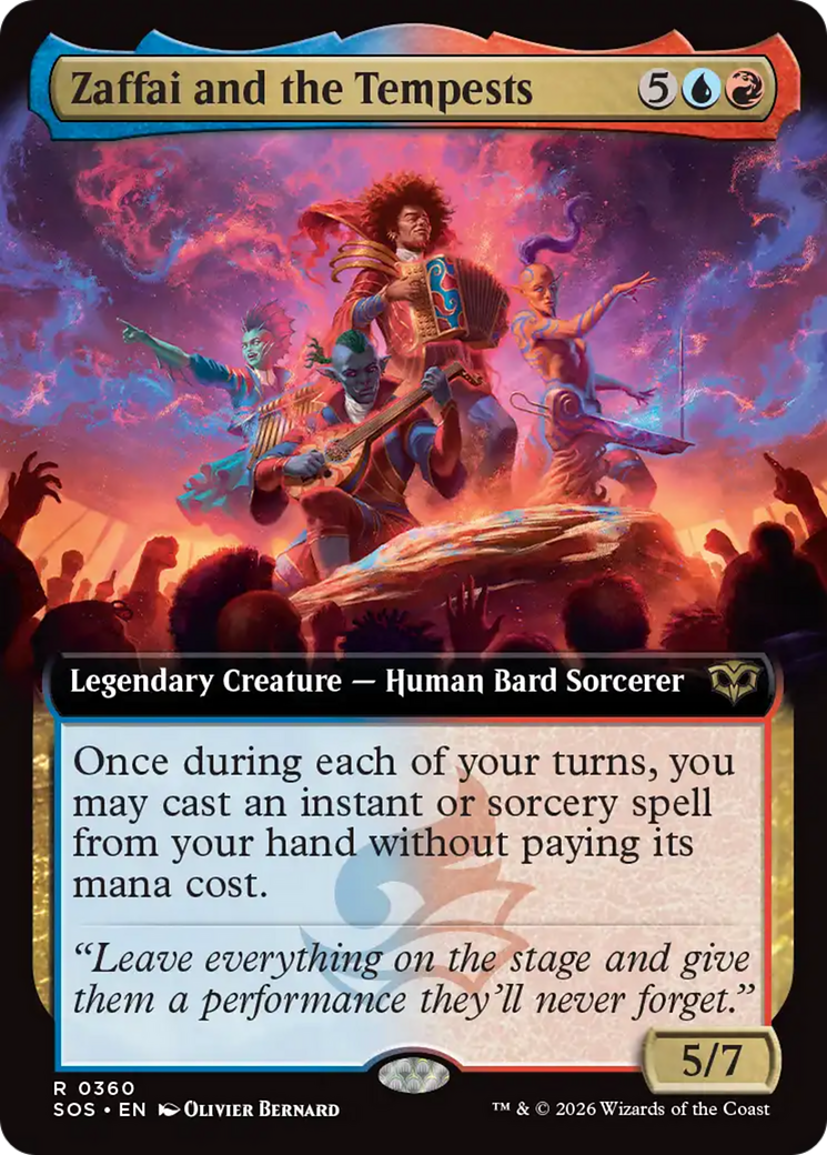 Zaffai and the Tempests (Extended Art) [Secrets of Strixhaven] | Exor Games New Glasgow