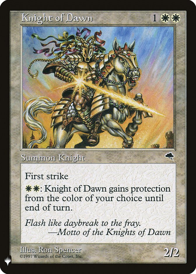 Knight of Dawn [Mystery Booster] | Exor Games New Glasgow