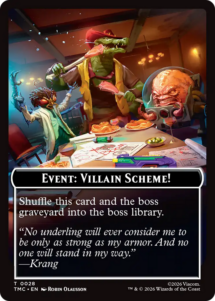 Event: Villain Scheme! [Teenage Mutant Ninja Turtles Commander Tokens] | Exor Games New Glasgow